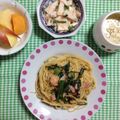 こおならはいか's cooksnap of when they made 春菊とえびのペペロンチーノ.