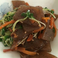 ちま46's cooksnap of when they made 豆苗と人参とこんにゃくのきんぴら.