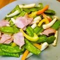みっちゃマン★'s cooksnap of when they made 簡単 おつまみ キヌサヤベーコン.