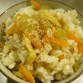 由芽15's cooksnap of when they made ふきの炊き込みご飯.