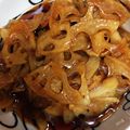 ひまわりmoco's cooksnap of when they made れんこんのきんぴら★黄金比.