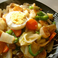 takebu's cooksnap of when they made 中華あんかけ♡おこげご飯〜旬の縮み雪菜.
