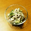 samemoon's cooksnap of when they made ブロッコリーと蓮根のサラダ.