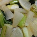 めめみおめみお's cooksnap of when they made [簡単]大根とチンゲン菜のペッパー煮.