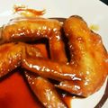 ゆちょこた's cooksnap of when they made 手羽先のコッテリ甘辛煮 御飯におつまみに.