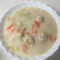 クックR6PXIY☆'s cooksnap of when they made 鶏だんごと白菜のクリームシチュー.