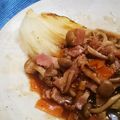 cattail312's cooksnap of when they made 焼き白菜！だし要らずのベーコンあんかけ☆.