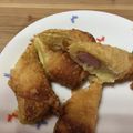 大家族のゴン's cooksnap of when they made ウインナーとカレーポテトの春巻き.