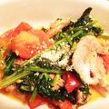 ｉｕｍｉ's cooksnap of when they made 鶏肉ほうれん草トマトのチーズ炒め.