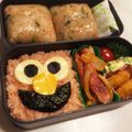 ＲＫくんママ's cooksnap of when they made ＊キャラ弁＊ペタペタエルモ弁当.