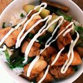 しんやママ♪'s cooksnap of when they made 簡単ずぼら料理♪ 焼き鳥丼**.