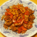 さくらンボー's cooksnap of when they made 根菜と豚肉のきんぴら風.
