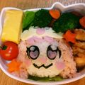 ナギンセ's cooksnap of when they made プリキュア パフ キャラ弁.