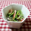 ねっちゃんっ's cooksnap of when they made 三つ葉とカニかまの辛子酢みそあえ.