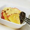 しじみごはん's cooksnap of when they made レンチン！りんご　に　塩きな粉。.