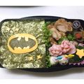 しゅっしゅママ's cooksnap of when they made ☆バットマン キャラ弁　のり弁☆.