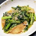 ♡キイロイトリ♡'s cooksnap of when they made ★じゃこ入り★小松菜と油揚げの炒め煮.