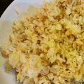 ＊はらぺこきりん＊'s cooksnap of when they made 簡単☆小松菜しらす梅炒飯☆つわり中にも◎.