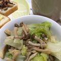 リラシャン's cooksnap of when they made 簡単☆きゃべつときのこの麺つゆあえ.
