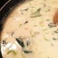 かぢぇ's cooksnap of when they made エビほうれん草の簡単豆乳クラムチャウダー.