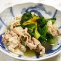 Haru Haru's cooksnap of when they made 香味柚子☆豚しゃぶの小松菜煮.