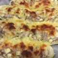 ♪たぁちゃん♪'s cooksnap of when they made ジューシィ☆ズッキーニの肉詰めチーズ焼き.
