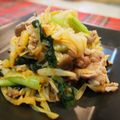 あけちゃんち。's cooksnap of when they made 乾物アレンジ　切干大根の豚キムチ.