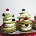 ももももりん's cooksnap of when they made 水切りヨーグルトで☆ツリーパンケーキ.