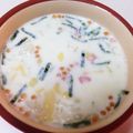 花花里's cooksnap of when they made お茶漬の素で☆海苔クリームスープご飯.