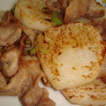 mophe's cooksnap of when they made 簡単　*　豚肉と長芋の炒め物　*.
