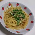 にんにくちゃん's cooksnap of when they made 和風☆ツナと水菜の梅パスタ.
