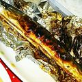 ユーロン's cooksnap of when they made 秋刀魚の塩焼き。TVで見た綺麗焼ける方法.