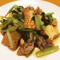 Hana助's cooksnap of when they made 豚こま・厚揚げ・ターサイの炒めもの.