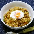 ちー（・＿・）'s cooksnap of when they made 牛肉のガーリックチャーハン～♪♪.