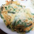 こまぐとこまぐ's cooksnap of when they made もちもち食感♡ニラとチーズのちぢみ.