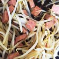 ししたか's cooksnap of when they made 節約!!ダイエット!!もやしスパム炒め.