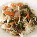 papikun's cooksnap of when they made 中華丼にもあんかけ焼きそばにもうまっ！.