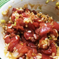 NeoＭｏｍｏ's cooksnap of when they made マグロのタタキのラー油和え.