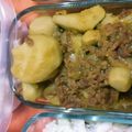 おたえマン's cooksnap of when they made 簡単☆里芋とひき肉のカレー風味.