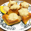 YUKIKI☆'s cooksnap of when they made 胡麻がいい！！かぼちゃの胡麻マヨがけ.