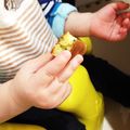 ヲ87's cooksnap of when they made 離乳食後期 スティックパンケーキ.