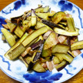 B子chan's cooksnap of when they made 超簡単なのに旨っ♪ナスとベーコンの炒め物.