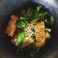 ちろり☻'s cooksnap of when they made 小松菜と油揚げの炒めもの.
