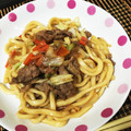 ★なおぴ★'s cooksnap of when they made めんつゆで簡単焼きうどん.