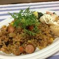 キョロちゃんさん's cooksnap of when they made フライパンで作る！カレーピラフ☆.