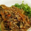 ＊H2R＊'s cooksnap of when they made 牛肉の甘辛炒め〜野菜で巻いて〜.