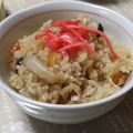 Walnut6K's cooksnap of when they made 鶏ひき肉ときのこの炊き込みご飯♬.
