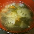 ☆Rokko☆'s cooksnap of when they made れんこんとにんじんのお味噌汁.