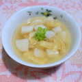 みんとこ's cooksnap of when they made 中華風！長芋と油揚げのぽかぽかスープ.