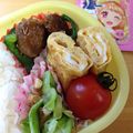 mantacarp's cooksnap of when they made 市販のミートボールをアレンジ弁当.